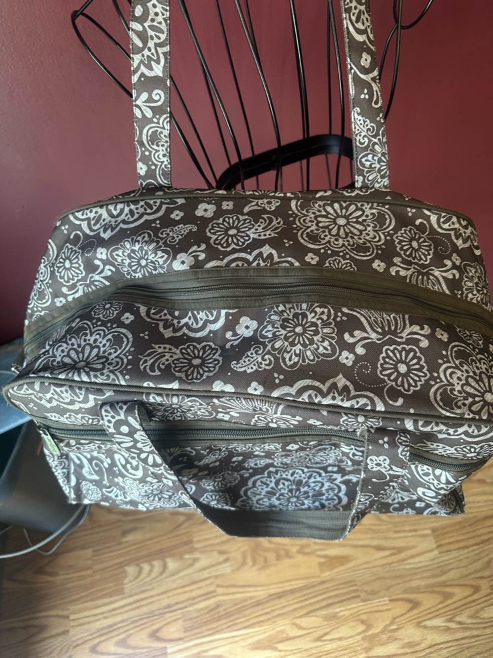 Thirty one woodblock floral large weekender duffle bag - Picture 7 of 14